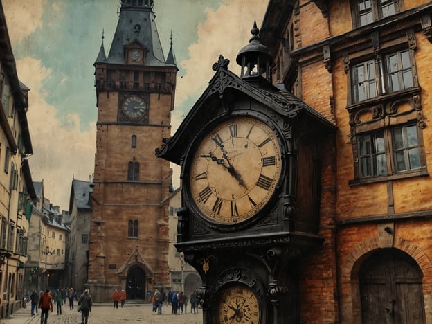 Auf dem Bild ist ein historischer Platz in Bern zu sehen, der von beeindruckender Architektur umgeben ist. Im Vordergrund steht eine alte, kunstvoll gestaltete Uhr, die typisch für die Altstadt ist. Im Hintergrund ragt ein markanter Turm, wahrscheinlich der Zytglogge, auf, der bekannt ist für sein astronomisches Ziffernblatt und die mechanischen Figuren, die zur vollen Stunde eine Aufführung zeigen.

Bern ist reich an kulturellen Highlights, darunter die UNESCO-Weltkulturerbestätten der Altstadt, die zahlreiche gut erhaltene mittelalterliche Gebäude und Quellen umfasst. Die Lebendigkeit der Stadt wird durch die flanierenden Menschen und die charmante Atmosphäre unterstrichen, die zum Erkunden der vielen kleinen Geschäfte und Cafés einlädt.