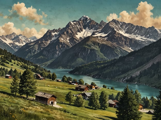 Auf dem Bild ist eine malerische Landschaft mit Bergen, einer grünen Wiese und kleinen Häusern zu sehen, die sich in einer idyllischen Umgebung befinden. Diese Art von Naturidylle erinnert an die beeindruckenden Landschaften rund um Salzburg.

Warum Salzburg dein nächstes Reiseziel sein sollte? Salzburg ist nicht nur die Heimat von atemberaubenden Alpenlandschaften, sondern bietet auch eine reiche kulturelle Geschichte. Hier kannst du die barocke Altstadt erkunden, die zum UNESCO-Weltkulturerbe gehört, und die Festung Hohensalzburg besichtigen, die einen fantastischen Blick auf die Stadt und die umliegenden Berge bietet. Zusätzlich laden die zahlreichen Seen und Wanderwege in der Umgebung zu Outdoor-Aktivitäten ein, perfekt für Naturliebhaber. Salzburg kombiniert Kunst, Kultur und Natur auf eine einzigartige Weise, die jeden Besucher verzaubert.