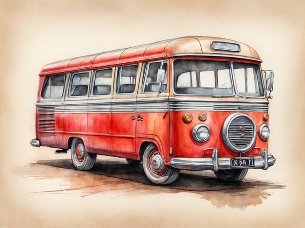 Auf dem Bild ist ein klassischer, rot-weißer Bus zu sehen, der an vergangene Zeiten erinnert. Solche Oldtimer-Busse sind oft Teil von Attraktionen in Freizeitparks oder bei Stadtrundfahrten. Sie werden gerne für nostalgische Touren genutzt und bieten eine unterhaltsame Möglichkeit, die Umgebung zu erkunden. Der Bus kann auch in Retro-Events oder als Fotokulisse eingesetzt werden, was zusätzlich zur Unterhaltung beiträgt.