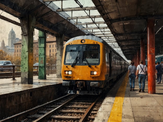 Auf dem Bild ist ein Bahnhof zu sehen, an dem ein gelber Zug hält. Solche Züge sind ein wichtiges Verkehrsmittel in Amsterdam und ermöglichen eine bequeme Anreise in die Stadt sowie die Fortbewegung zu umliegenden Regionen. Dort gibt es gut ausgebaute Zugverbindungen, die es Reisenden erleichtern, die Sehenswürdigkeiten und Attraktionen zu erreichen. Fußgänger sind ebenfalls auf dem Bild zu sehen, was darauf hinweist, dass der Bahnhof ein belebter Ort mit vielen Menschen ist, die zwischen den verschiedenen Fortbewegungsmöglichkeiten wechseln.