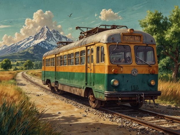 Auf dem Bild ist ein alter Nahverkehrszug zu sehen, der auf einer malerischen, kurvigen Gleisstrecke fährt. Umgeben von einer schönen Landschaft mit Bergen und Wiesen, symbolisiert dieser Zug eine nostalgische Art der Anreise. Solche Transportmittel sind wichtige Aspekte der Mobilität, insbesondere in ländlichen Gebieten, wo sie Menschen helfen, ihre Ziele zu erreichen und die Natur zu genießen. Der Zug steht für die Verbindung von Orten und Gemeinschaften, während er gleichzeitig eine umweltfreundliche Alternative zum Auto darstellt.