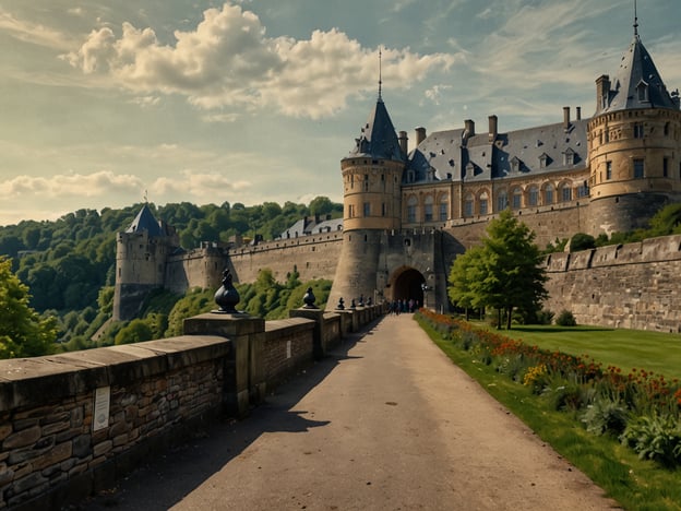 Auf dem Bild sieht man die beeindruckende Zitadelle von Namur, die als eine der besten Sehenswürdigkeiten in der Stadt gilt. Diese historische Festung bietet nicht nur schöne Ausblicke auf die Umgebung, sondern auch einen Einblick in die reiche Geschichte der Region. Besucher können die gut erhaltenen Mauern und Türme erkunden und durch die malerischen Gärten schlendern. Die Zitadelle ist ein wahres Wahrzeichen von Namur und zieht viele Touristen an, die die faszinierende Architektur und die historische Atmosphäre erleben möchten.