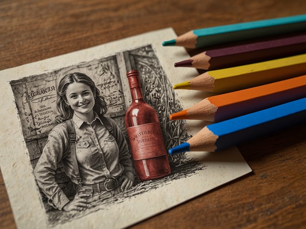 Auf dem Bild ist eine grafische Darstellung einer Frau zu sehen, die neben einer Flasche Wein steht. Es handelt sich um eine künstlerische Illustration, umgeben von Buntstiften in verschiedenen Farben.

### Praktische Tipps für deine Reise nach Remich:

1. **Weinverkostungen**: Remich ist bekannt für seine Weinproduktion. Plane einen Besuch in örtlichen Weingütern und nimm an Weinverkostungen teil.

2. **Spazieren entlang der Mosel**: Nutze die malerischen Uferpromenaden für entspannte Spaziergänge oder Fahrradtouren.

3. **Bootstouren**: Vielleicht möchtest du eine Bootsfahrt auf der Mosel unternehmen. Dies bietet eine tolle Perspektive auf die umliegende Landschaft.

4. **Lokale Küche probieren**: Genieß die regionalen Spezialitäten in einem der vielen Restaurants. Vergiss nicht, ein Glas lokalen Wein zu bestellen!

5. **Besuche das Europäische Weinfest**: Wenn du zur richtigen Zeit da bist, erlebe das jährliche Weinfest, das viele lokale Köstlichkeiten und Weine bietet.

6. **Informiere dich über den Transport**: Überprüfe die öffentlichen Verkehrsanbindungen, um flexibel zu sein.

Hoffentlich helfen dir diese Tipps bei deiner Reiseplanung!