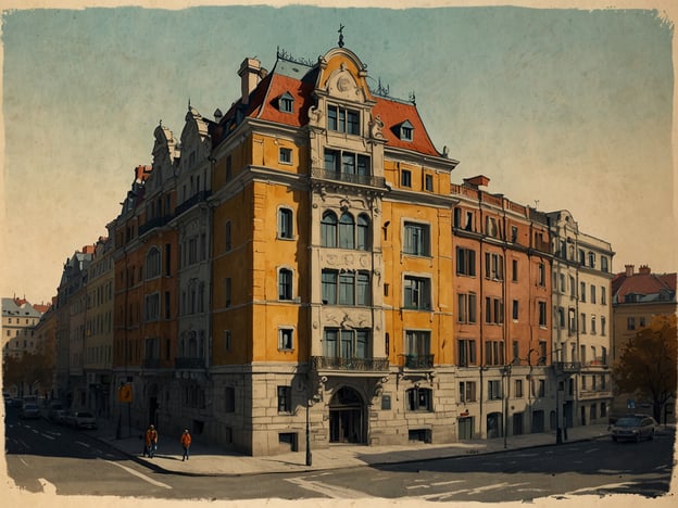 Auf dem Bild ist ein historisches Gebäude mit einer bunten Fassade zu sehen, das an einer Straßenecke steht. Es hat verschiedene architektonische Stilelemente und scheint eine lebhafte Atmosphäre zu bieten.

Wenn du nach Unterkünften in Breslau suchst, hier ein paar Tipps:

1. **Altstadt**: Übernachte in der Nähe des Rynek (Marktplatz), wo du viele Restaurants, Cafés und Sehenswürdigkeiten findest.

2. **Boutique-Hotels**: Schau dir charmante Boutique-Hotels an, die oft mit lokalem Flair und persönlichem Service punkten.

3. **Hostels**: Für ein günstigeres Erlebnis gibt es zahlreiche Hostels, die sowohl Schlafsäle als auch private Zimmer anbieten.

4. **Hotels am Oderufer**: Diese bieten schöne Ausblicke und sind in der Nähe der malerischen Uferpromenade.

5. **Ferienwohnungen**: Eine gute Option für längere Aufenthalte oder für Gruppen, die mehr Platz und Komfort wünschen.

Genieße deinen Aufenthalt in Breslau!