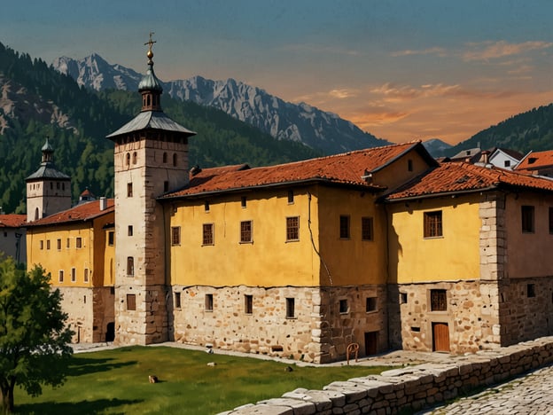 Auf dem Bild ist vermutlich eine historische Stätte oder ein Schloss in den Bergen zu sehen. Solche Orte bieten oft faszinierende Einblicke in die Geschichte und Architektur der Region. Top Sehenswürdigkeiten und Aktivitäten in der Umgebung könnten folgende sein:

1. **Besichtigung der Burg oder des Schlosses**: Informieren Sie sich über die Geschichte des Gebäudes und erkunden Sie die Innenräume.

2. **Wanderungen in der Natur**: Die umliegenden Berge bieten zahlreiche Wanderwege mit herrlichen Ausblicken und der Möglichkeit, die alpine Flora und Fauna zu erleben.

3. **Führungen und Veranstaltungen**: Oft finden in historischen Stätten geführte Touren oder kulturelle Veranstaltungen statt, die interessante Einblicke bieten.

4. **Fotografie**: Die malerische Kulisse ist ideal für beeindruckende Fotos, besonders während der goldenen Stunden am Morgen oder Abend.

5. **Kulturelle Erlebnisse**: Lokale Museen oder Ausstellungen in der Nähe könnten zusätzliche Informationen über die Geschichte der Region bieten.

Diese Aktivitäten können Besuchern helfen, die Schönheit und das Erbe des Ortes voll auszukosten.