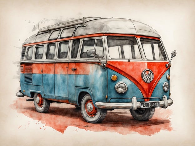 Auf dem Bild ist ein Volkswagen Bulli, auch bekannt als VW T1 oder VW Bus, zu sehen. Dieses ikonische Fahrzeug wurde in den 1950er und 1960er Jahren hergestellt und ist bekannt für sein einzigartiges Design sowie seinen rustikalen Charme.

**Praktische Informationen für Besucher:**

1. **Museum oder Ausstellungen**: Viele Autofahrzeuge dieser Art sind in Automuseen oder speziellen Volkswagen-Ausstellungen zu finden. Informieren Sie sich über aktuelle Ausstellungen in Ihrer Nähe.

2. **Treffen und Veranstaltungen**: Besuchen Sie Oldtimer-Events oder VW-Treffen, die oft eine Vielzahl von Bullis anziehen. Hier können Sie Gleichgesinnte treffen und mehr über die Geschichte dieser Fahrzeuge erfahren.

3. **Mieten oder Fahren**: In vielen Städten gibt es die Möglichkeit, VW Bullis zu mieten, ideal für einen Roadtrip oder ein nostalgisches Erlebnis.

4. **Wartung und Pflege**: Wenn Sie Besitzer eines solchen Fahrzeugs sind oder darüber nachdenken, sich einen zuzulegen, erkundigen Sie sich nach spezialisierten Werkstätten, die sich auf die Wartung von Oldtimern spezialisiert haben. 

5. **Teile und Zubehör**: Für die Instandhaltung und Restauration sind zahlreiche Zubehörteile erhältlich, sowohl neu als auch gebraucht.

Genießen Sie das nostalgische Flair, das diese Fahrzeuge ausstrahlen!