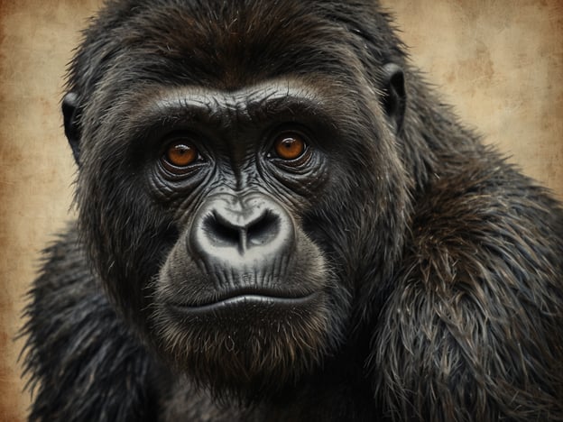 Auf dem Bild ist ein Berggorilla zu sehen, ein majestätisches Tier, das in den Bergwäldern Afrikas lebt. Berggorillas sind eine Unterart der Gorillas und bekannt für ihre beeindruckende Körpergröße und sanften Wesen. Sie leben in sozialen Gruppen, die von einem dominanten Männchen, dem Silberrücken, angeführt werden.

Diese Tierart ist stark bedroht, hauptsächlich aufgrund von Lebensraumverlust, Wilderei und Krankheiten. Naturschutzprojekte setzen sich intensiv dafür ein, die letzten Bestände zu schützen und die Lebensbedingungen der Gorillas zu verbessern. Die Erforschung und das Verständnis ihrer Lebensweise helfen auch dabei, eine nachhaltige Koexistenz zwischen Menschen und Gorillas zu fördern.