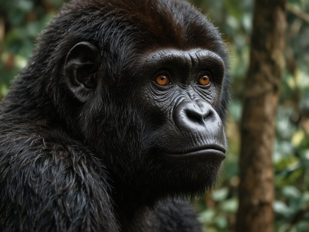 Auf dem Bild ist ein Berggorilla zu sehen. Die besten Orte zur Beobachtung von Berggorillas sind vor allem in Ostafrika, insbesondere im Vulkan-Nationalpark in Ruanda und im Bwindi-Impenetrable-Nationalpark in Uganda. Diese Gebiete bieten hervorragende Möglichkeiten, diese majestätischen Tiere in ihrem natürlichen Lebensraum zu beobachten. Die geführten Touren sind oft sehr beliebt und sorgen für ein unvergessliches Erlebnis.