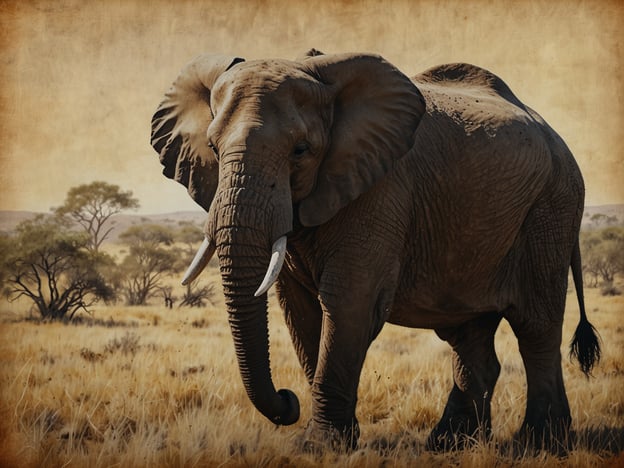 In der Schönheit Botswanas sieht man oft majestätische Tiere in ihrer natürlichen Umgebung. Auf dem Bild ist ein beeindruckender Elefant zu sehen, der durch das trockene Grasland wandert. Diese Elefanten sind ein Symbol für die reiche Tierwelt Botswanas, wo sie in den weiten Savannen und Nationalparks leben. Die Landschaft ist von sanften Hügeln und vereinzelten Bäumen geprägt, was die natürliche Schönheit und den Wildreichtum dieser Region unterstreicht. Botswana ist bekannt für seine unberührte Natur und die wunderbaren Begegnungen mit wildlebenden Tieren, die es zu einem einzigartigen Ziel für Naturliebhaber macht.