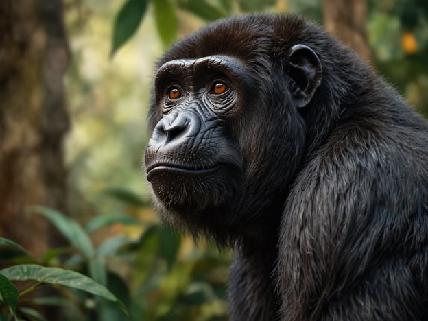 Auf dem Bild ist ein Gorilla zu sehen, der in seiner natürlichen Umgebung im Kongo lebt. Die Tierwelt im Kongo ist reich und vielfältig, und Gorillas sind eines der beeindruckendsten Tiere, die dort vorkommen. Sie sind bekannt für ihre Intelligenz, sozialen Strukturen und ihre Rolle im Ökosystem des tropischen Regenwaldes. Gorillas leben in Gruppen, die von einem dominanten Männchen, dem Silberrücken, angeführt werden. Ihr Lebensraum ist jedoch bedroht durch Abholzung und Wilderei, was ihren Fortbestand gefährdet.