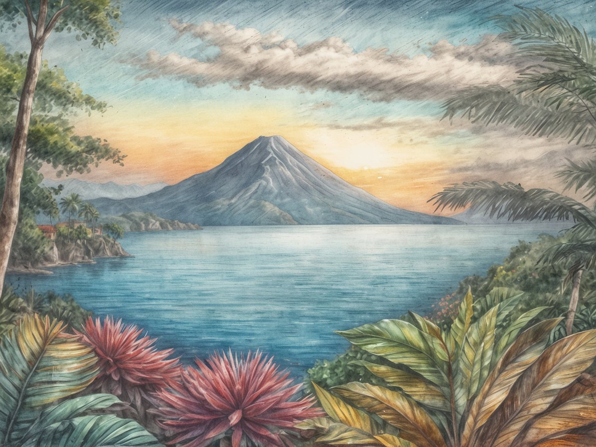 Atitlán-See: Ein malerischer See umgeben von Vulkanen und Maya-Dörfern