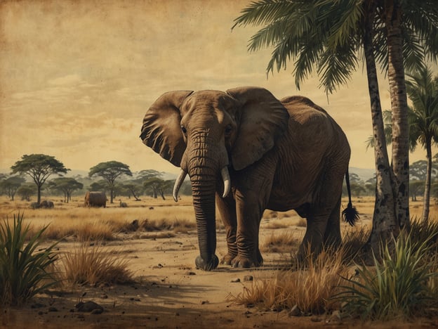 Auf dem Bild ist ein Elefant in einer savannenartigen Landschaft mit einigen Bäumen und Gras zu sehen. 

Hier sind einige praktische Tipps für Deine Reise nach Tansania:

1. **Reisezeit**: Die beste Zeit für eine Safari ist während der Trockenzeit von Juni bis Oktober, wenn die Tierbeobachtungen optimal sind.

2. **Impfungen**: Informiere Dich über benötigte Impfungen und Malariaprophylaxe. Eine medizinische Beratung vor Reiseantritt ist empfehlenswert.

3. **Unterkünfte**: Buche Deine Unterkunft im Voraus, besonders in beliebten Nationalparks. Es gibt sowohl luxuriöse Lodges als auch einfachere Camps.

4. **Packliste**: Nimm leichte, atmungsaktive Kleidung mit, die auch einen gewissen UV-Schutz bietet. Vergiss nicht bequeme Wanderschuhe und einen Hut.

5. **Respektiere die Natur**: Halte immer Abstand zu wilden Tieren und befolge die Anweisungen Deiner Guides, um ihre Sicherheit und Deine eigene zu gewährleisten.

6. **Geld**: Es ist ratsam, Bargeld in US-Dollar mitzunehmen, da viele Orte keine Kreditkarten akzeptieren. Achte darauf, kleine Scheine für Trinkgelder und kleine Einkäufe bereit zu haben.

7. **Sicherheit**: Sei vorsichtig und achtsam in städtischen Gebieten. Halte Deinen Reisepass und wichtige Dokumente sicher aufbewahrt.

Genieße Deine Reise und die atemberaubende Natur Tansanias!