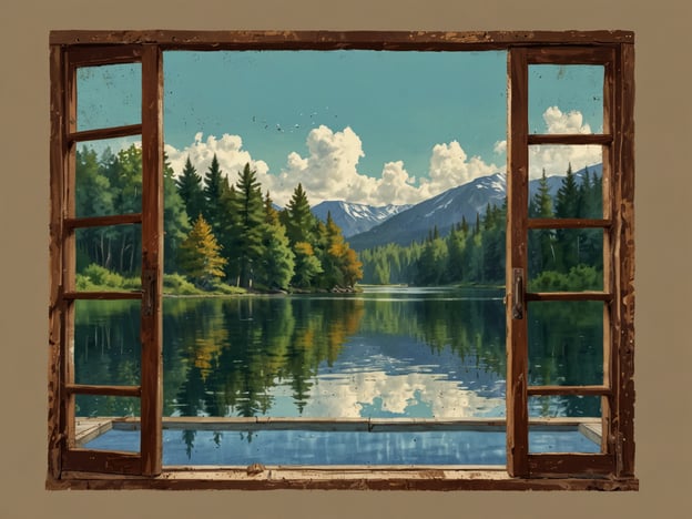 Auf dem Bild ist eine Aussicht aus einem Fenster zu sehen, die auf eine idyllische Landschaft blickt. Draußen ist ein ruhiger See, umgeben von üppigen Wäldern und Bergen im Hintergrund. Die Wolken reflektieren sich im Wasser, was eine friedliche und entspannende Atmosphäre vermittelt.

Nach dem Urlaub: Heimkehr und Eingewöhnung. Wenn man aus einer solch malerischen Umgebung zurückkommt, kann die Rückkehr in den Alltag zunächst herausfordernd sein. Man könnte die Ruhe und die natürliche Schönheit vermissen. Es braucht Zeit, sich an das gewohnte Umfeld und die Routine zu gewöhnen, während man die erinnerungswürdigen Erlebnisse des Urlaubs noch im Herzen trägt.