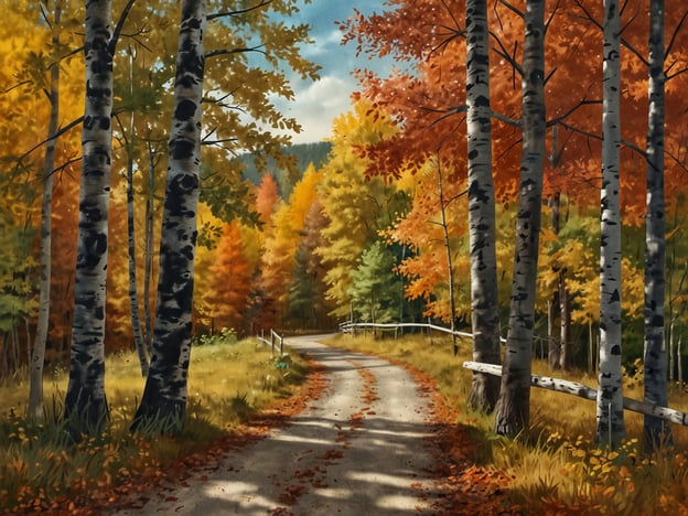 Auf dem Bild ist eine malerische Herbstlandschaft zu sehen, mit bunten Bäumen in verschiedenen Herbstfarben. Ein schmaler, unbefestigter Weg windet sich durch die Natur, und es gibt eine Holzsichtschutzzaun.

Für einen Herbsturlaub bieten sich folgende Top Outdoor-Ziele an:

1. **Bavarian Forest, Deutschland** – Genuss der herbstlichen Farben bei Wanderungen durch den Nationalpark.
2. **Müritz Nationalpark, Deutschland** – Besonders schön für Kanutouren und das Beobachten von Wildtieren.
3. **Keystone, Colorado, USA** – Atemberaubende Pracht der goldenen Aspens bei Wanderungen oder Mountainbiketouren.
4. **New England, USA** – Berühmt für seine spektakulären Herbstfarben und charmanten Küstenstädte.
5. **Swiss National Park, Schweiz** – Wanderungen in einer herrlichen Berglandschaft mit leuchtenden Herbsttönen.

Diese Ziele bieten perfekte Möglichkeiten, die Schönheit des Herbstes in der Natur zu erleben!