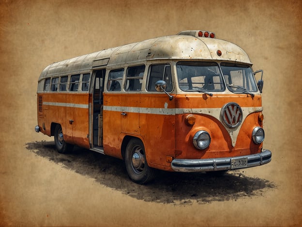 Auf dem Bild ist ein klassischer VW-Bus zu sehen, der orange und weiß lackiert ist. Er hat eine charakteristische Form und typische Merkmale eines Lieferwagens aus früheren Jahrzehnten, wie die großen Fenster und die runde Front. 

**Was tun im Falle eines Kontakts?** 
Sollten Sie mit dem Bus in Kontakt kommen wollen, beispielsweise für eine Besichtigung oder Kaufinteresse, wäre es ratsam, sich vorher über den aktuellen Zustand und die Geschichte des Fahrzeugs zu informieren. Achten Sie darauf, alle notwendigen Informationen zu prüfen und eventuelle Besichtigungen zu vereinbaren.