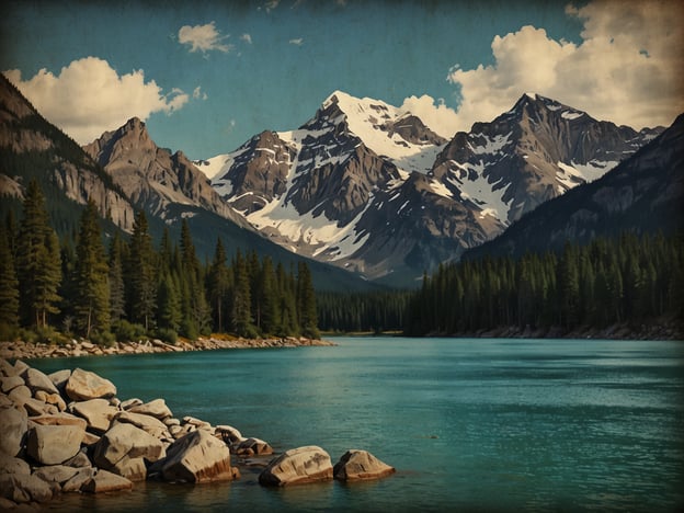 Auf dem Bild ist eine malerische Landschaft mit majestätischen Bergen, einem klaren blauen See und einer üppigen Waldlandschaft zu sehen. Die Berge sind mit Schnee bedeckt, und große Steine säumen das Ufer des Sees.

Im Vergleich dazu könnte man Banff und Jasper in Kanada betrachten. Banff ist oft lebhafter, mit mehr touristischen Annehmlichkeiten und bekannt für seine atemberaubenden Seen wie den Lake Louise. Jasper hingegen hat eine ruhigere, unberührte Natur, die ein Gefühl von Abgeschiedenheit vermittelt, ähnlich wie die Szenerie auf dem Bild. Beide Nationalparks bieten beeindruckende Aussichten, aber Jasper ist oft weniger überlaufen und zeigt die Wildnis in einem ursprünglicheren Licht.