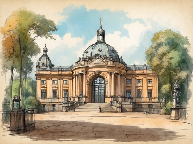 Auf dem Bild ist ein historisches Gebäude zu sehen, das architektonisch beeindruckend gestaltet ist. Es könnte sich um das Eingangsgebäude des Zoos in Dresden handeln, das eine lange Geschichte hat. Der Zoo wurde 1861 eröffnet und ist der älteste Zoo Deutschlands. Er hat sich im Laufe der Jahre stark entwickelt und bietet heute eine Vielzahl von Tierarten aus aller Welt.

Das betrachtete Gebäude könnte die Eintrittshalle sein, die Besuchern einen ersten Eindruck von den vielfältigen Tieren und Erlebnissen bietet, die der Zoo zu bieten hat. Die architektonische Schönheit und die Umgebung mit den Bäumen treiben ein Gefühl der Naturverbundenheit und des Erlebens von Tieren im Einklang mit der Umgebung hervor.