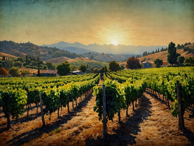 Auf dem Bild sind weite Weinberge im Napa Valley zu sehen. Im Vordergrund sind Reihen von Weinreben zu erkennen, die sich durch die sanften Hügel des Tals schlängeln. Im Hintergrund erhebt sich die malerische Landschaft, durchzogen von sanften Bergen und Bäumen. Der Himmel ist in warmen Tönen eingefärbt, was auf einen Sonnenuntergang hinweist und die gesamte Szene mit einem goldenen Licht überzieht.

Fazit: Warum Napa Valley ein Muss ist. Napa Valley verzaubert mit seiner atemberaubenden Landschaft, erstklassigen Weingütern und einer Vielzahl von Aktivitäten. Es ist nicht nur ein Ort für Weinliebhaber, sondern bietet auch kulinarische Höhepunkte, malerische Wanderungen und kulturelle Erlebnisse. Die Schönheit der Natur in Kombination mit den exquisiten Weinen macht Napa Valley zu einem einzigartigen Reiseziel.