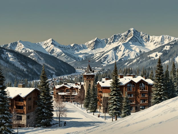 Auf dem Bild ist eine winterliche Landschaft zu sehen, die von schneebedeckten Bergen und einer idyllischen Skiregion geprägt ist. Die Gebäude im Vordergrund haben alpine Architektur, die typisch für Skiorte ist, und umgeben von immergrünen Tannenbäumen.

Vail ist eines der bekanntesten Skigebiete in den USA, gelegen in Colorado. Es bietet eine große Vielfalt an Pisten für alle Schwierigkeitsgrade und zieht sowohl Ski- als auch Snowboardfahrer an. Mit über 5.300 Acres an präparierten Pisten, mehr als 300 Tagen Sonnenschein im Jahr und einem charmanten Dorfbewusstsein ist Vail sowohl für Anfänger als auch für erfahrene Wintersportler attraktiv. Neben Skifahren bietet Vail auch zahlreiche Freizeitmöglichkeiten wie Après-Ski, Einkaufsmöglichkeiten und erstklassige Restaurants, die die Erfahrung im Skigebiet bereichern.