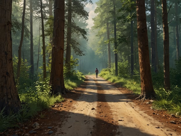 Auf dem Bild ist eine Person zu sehen, die auf einem schmalen, staubigen Weg in einem Wald spaziert. Um die Atmosphäre der Natur zu genießen, könnte man folgende Besuchertipps für Xunantunich in Belize in Betracht ziehen:

1. **Frühzeitig anreisen**: Um die Menschenmengen zu vermeiden und die Ruhe der Stätte zu genießen, empfiehlt es sich, früh am Morgen zu besuchen.

2. **Wanderschuhe tragen**: Bequeme und robuste Schuhe sind wichtig, um die Wege und Treppen der archäologischen Stätte problemlos zu erkunden.

3. **Wasser mitbringen**: Da es warm werden kann, ist es ratsam, genügend Wasser zur Hydration mitzunehmen.

4. **Führungen buchen**: Ein erfahrener Guide kann interessante Informationen über die Geschichte und die Bedeutung der Stätte vermitteln.

5. **Sonnencreme und Insektenschutzmittel**: Schützen Sie sich vor der Sonne und Insekten, die in der Umgebung häufig vorkommen können.

6. **Fotomöglichkeiten nutzen**: Vergessen Sie nicht, Ihre Kamera oder Ihr Smartphone mitzunehmen, um die beeindruckende Architektur und die atemberaubenden Ausblicke festzuhalten. 

Genießen Sie Ihren Besuch!