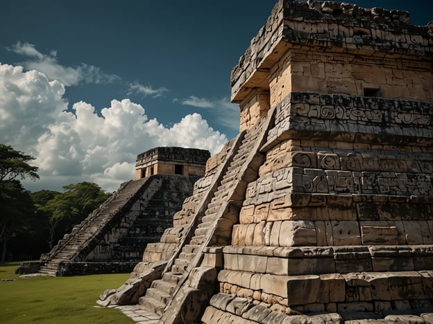 Auf dem Bild sind die Ruinen von Xunantunich zu sehen, einer bedeutenden Maya-Stätte in Belize. Die Struktur, die in der Mitte zu sehen ist, stellt einen der Tempel dar, die für die Maya-Zivilisation eine zentrale Rolle spielten.

Die spirituelle Bedeutung von Xunantunich ist tief verwurzelt in der Verbindung zur Maya-Kosmogonie. Der Name „Xunantunich“ bedeutet „Steinfrau“ und bezieht sich auf eine Legende über einen Geist, der angeblich in den Ruinen erscheint. Diese Stätte war ein wichtiges religiöses Zentrum, wo Rituale und Zeremonien durchgeführt wurden, um die Götter zu verehren und die spirituelle Verbindung zwischen Mensch und Himmel zu stärken. Die Architektur und die kunstvollen Reliefs sind Ausdruck des Glaubens der Maya an das Übernatürliche und die Bedeutung der Natur in ihrem spirituellen Leben.