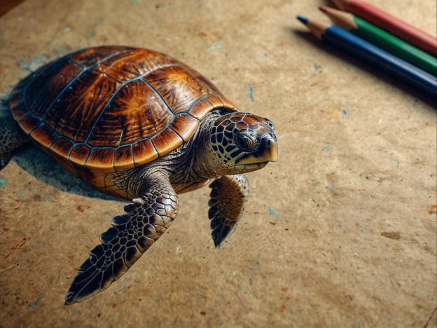 Auf dem Bild ist eine Schildkröte zu sehen. Nachhaltige Tourismusaktivitäten rund um die Schildkröten könnten folgende Aspekte umfassen:

1. **Beobachtungen in ihrem natürlichen Lebensraum**: Organisierte Touren, bei denen Touristen Schildkröten in ihrem natürlichen Habitat beobachten können, ohne sie zu stören.

2. **Schutz- und Pflegeprojekte**: Teilnahme an Programmen, die sich dem Schutz von Schildkröten widmen, beispielsweise durch Freiwilligenarbeit in Schildkrötenaufzuchtstationen.

3. **Bildungsprogramme**: Workshops und Seminare, die aufklären über die Bedeutung von Schildkröten für das Ökosystem und die Gefahren, denen sie ausgesetzt sind.

4. **Nachhaltige Unterkunft**: Auswahl von Unterkünften, die umweltfreundliche Praktiken unterstützen und lokale Gemeinden einbeziehen.

5. **Küstenreinigungsaktionen**: Engagement in Initiativen zur Säuberung von Stränden, die wichtige Nistplätze für Schildkröten sind.

Diese Aktivitäten fördern nicht nur den Schutz der Tiere, sondern auch ein bewussteres Reiseverhalten.