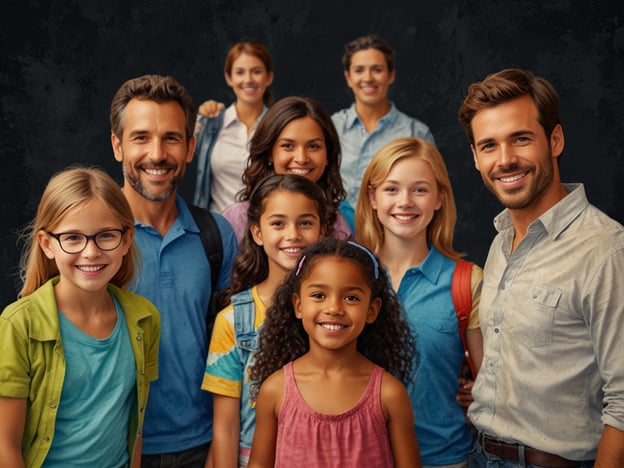 Auf dem Bild sind mehrere Menschen zu sehen, darunter Kinder und Erwachsene, die zusammen lächeln und eine fröhliche Atmosphäre ausstrahlen. Es könnte sich um eine Familie oder eine Gruppe von Freunden handeln, die eine schöne Zeit miteinander verbringen. Diese Art von Zusammenkünften ist ideal für Die perfekte Familiendestination, da sie das Gefühl von Gemeinschaft und Freude fördern, was für einen gelungenen Familienausflug wichtig ist.