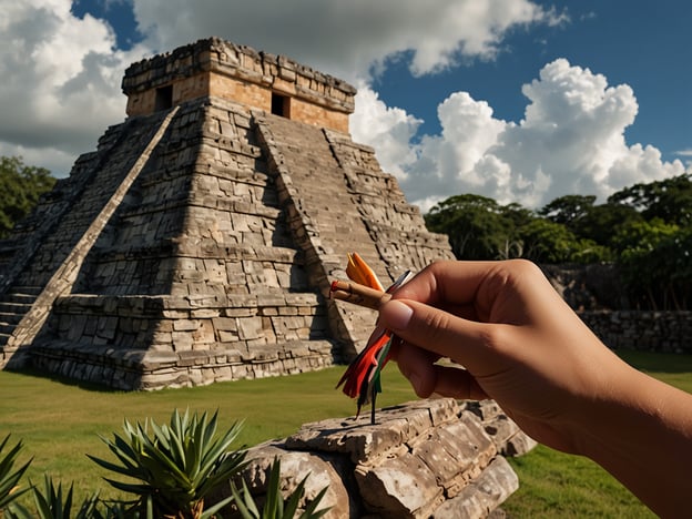 Auf dem Bild ist eine Pyramide zu sehen, die wahrscheinlich Tazumal darstellt, eine historische Stätte in El Salvador. Die Bedeutung von Tazumal für den Tourismus ist erheblich, da sie wichtige Einblicke in die präkolumbianische Geschichte bietet und Besucher aus aller Welt anzieht. Die archäologische Stätte ist nicht nur ein Ort von historischem Interesse, sondern fördert auch das kulturelle Erbe und bietet Möglichkeiten für Bildung und Forschung. Zudem stärkt der Tourismus in Tazumal die lokale Wirtschaft, indem er Arbeitsplätze schafft und die Infrastruktur verbessert.