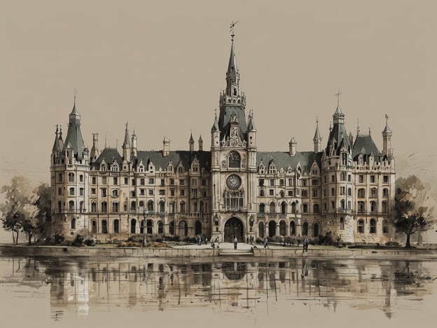 Auf dem Bild ist ein beeindruckendes Schloss zu sehen, das majestätisch an einem Wasserlauf steht. Es hat verschiedene Türme und eine detailreiche Fassade, die an einen historischen Stil erinnert.

**Praktische Tipps für deinen Besuch:**

1. **Anreise**: Überprüfe die besten Transportmöglichkeiten, ob mit dem Auto, Zug oder öffentlichem Nahverkehr.
  
2. **Öffnungszeiten**: Informiere dich vorab über die Öffnungszeiten des Schlosses, da sie saisonal variieren können.

3. **Führungen**: Nutze geführte Touren, um mehr über die Geschichte und Architektur des Schlosses zu erfahren.

4. **Fotomöglichkeiten**: Plane deine Besuche für die frühen Morgenstunden oder den späten Nachmittag, um das beste Licht für Fotografien zu nutzen.

5. **Umliegende Sehenswürdigkeiten**: Erkunde auch die Umgebung, da es oft weitere interessante Orte oder Parks in der Nähe gibt.

6. **Essen und Trinken**: Überlege dir, wo du essen kannst – viele Schlösser haben Restaurants oder Cafés, die lokale Spezialitäten anbieten.

7. **Tickets im Voraus**: Kaufe Tickets im Voraus, insbesondere in der Hauptsaison, um lange Wartezeiten zu vermeiden.