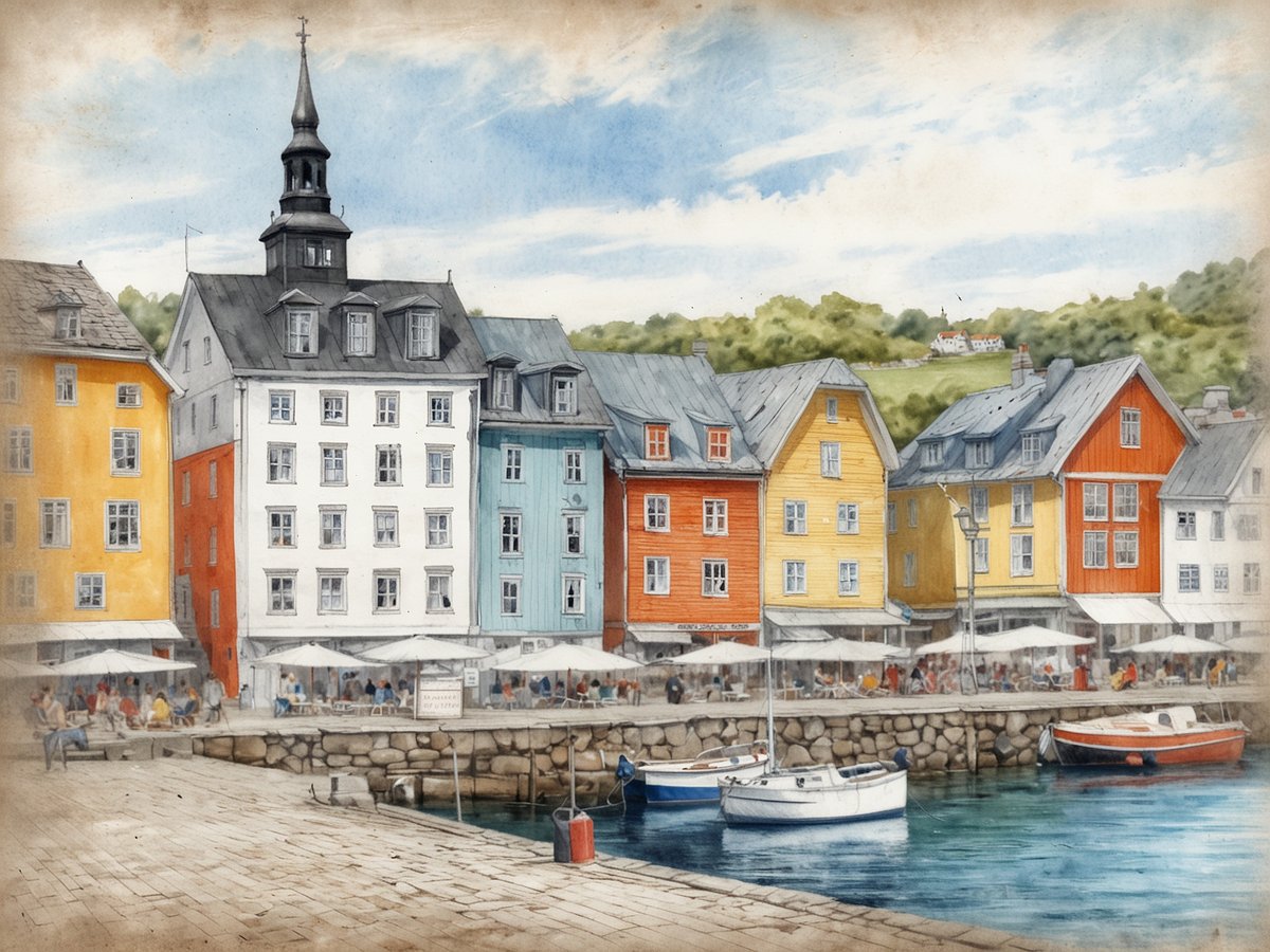 Risør: Historische weiße Küstenstadt mit maritimer Tradition