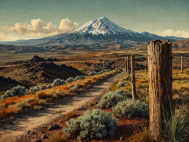 Auf dem Bild ist eine landschaftliche Szene mit einem majestätischen Vulkan im Hintergrund zu sehen. Der Weg, der sich durch die Landschaft schlängelt, lädt zum Wandern ein. Um die beste Erfahrung zu haben, empfiehlt es sich, die besten Wanderwege zum Vulkan zu erkunden. Diese Pfade bieten atemberaubende Ausblicke und die Möglichkeit, die vielfältige Flora und Fauna der Region zu entdecken.