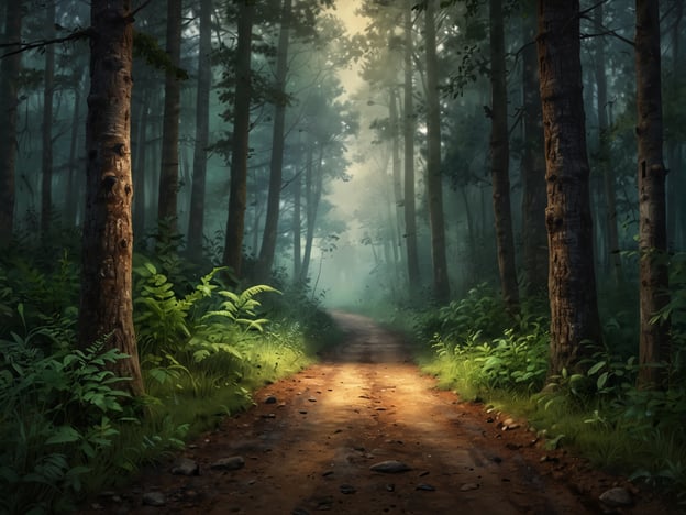 Auf dem Bild ist ein malerischer Wanderweg in einem Nebelwald zu sehen. Die Sonne strömt sanft durch die Bäume und schafft eine mystische Atmosphäre. Die Pflanzen am Wegesrand sind üppig und grün, was auf unvergessliche Wandererlebnisse in der Natur hinweist. Diese Szenerie lädt zum Erkunden und Verweilen ein, während der Nebel geheimnisvoll über den Pfad schwebt und die Sinne belebt.