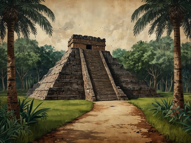 Auf dem Bild ist eine nachgebildete Maya-Pyramide zu sehen, die typisch für die Architektur im Los Naranjos Eco-Archaeological Park ist. In diesem Park können Besucher verschiedene Aktivitäten genießen, wie zum Beispiel:

1. **Erkundung der Ruinen**: Die Pyramiden und Tempel des Parks bieten Einblicke in die faszinierende Geschichte und Kultur der Maya.

2. **Naturwanderungen**: Besucher können durch die üppige Vegetation wandern, um die lokale Flora und Fauna zu entdecken.

3. **Vogelbeobachtung**: Der Park ist ein guter Ort, um verschiedene Vogelarten in ihrem natürlichen Lebensraum zu beobachten.

4. **Kulturelle Workshops**: Es werden oft Workshops angeboten, in denen man mehr über die traditionelle Maya-Kultur und -Kunst lernen kann.

5. **Fotografie**: Die beeindruckenden Landschaften und historischen Stätten bieten tolle Fotomotive.

Diese Aktivitäten machen den Park zu einem idealen Ziel für Naturliebhaber und Geschichtsinteressierte.