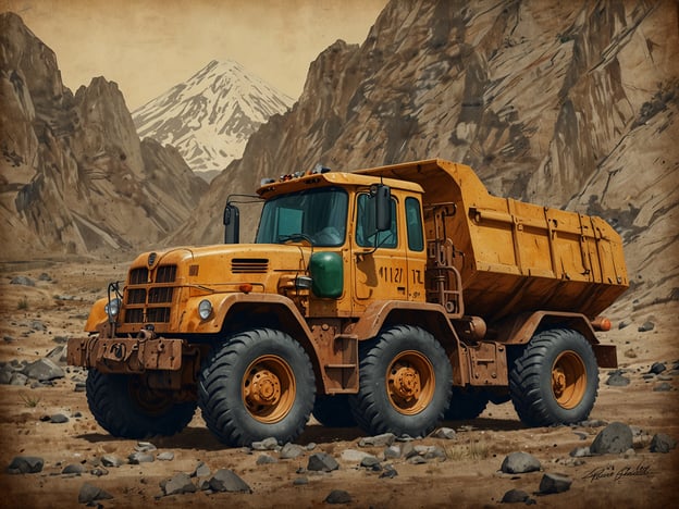 Auf dem Bild ist ein gelber dumper Truck in einer bergigen, felsigen Landschaft zu sehen. Im Kontext von Nachhaltigkeit und Umweltschutz in der Mine könnte man betonen, wie wichtig es ist, moderne und umweltfreundliche Technologien in der Bergbauindustrie zu integrieren. Der Einsatz solcher Fahrzeuge sollte optimal gestaltet sein, um die natürlichen Ressourcen schonend zu nutzen und die Umweltbelastung zu minimieren. Recycling und die Wiederherstellung von Bergbaugebieten nach der Ausbeutung sind ebenfalls entscheidend, um die negativen Auswirkungen auf die Ökosysteme zu verringern.