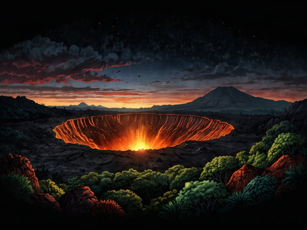 Das Bild zeigt einen beeindruckenden Vulkan mit einer glühenden Lava-Auskotung in seinem Krater. Wenn du den Masaya-Vulkan in Nicaragua besuchst, hier einige Tipps und Highlights:

1. **Besichtigung des Kraters**: Der aktive Krater ist leicht zugänglich und bietet atemberaubende Ausblicke. Plane deinen Besuch am Abend, um die Lava in der Dämmerung zu sehen.

2. **Sicherheitsvorkehrungen**: Informiere dich über die Sicherheitsbestimmungen, da der Vulkan aktiv ist. Halte dich an die Anweisungen der Parkwächter.

3. **Wanderungen**: Es gibt verschiedene Wanderwege, die zu Naturschönheiten in der Umgebung führen, wie den Masaya-Volcano National Park.

4. **Besuch des Informationszentrums**: Hier erfährst du mehr über die Geologie und die Geschichte des Vulkans.

5. **Fotografie**: Vergiss nicht, eine Kamera mitzunehmen, um die spektakulären Sonnenuntergänge und die lebendige Lava festzuhalten.

Viel Spaß beim Entdecken!