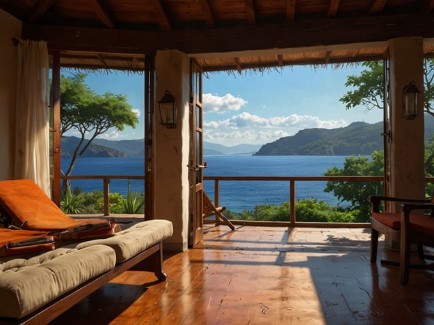 Auf dem Bild ist eine wunderschöne Aussicht von einem Innenraum, vermutlich einem Ferienhaus oder einer Hütte, zu sehen. Durch die offenen Türen blickt man auf ein malerisches Meer und eine hügelige Küstenlandschaft.

Wenn du die Isla de Los Brujos besuchst, kannst du eine zauberhafte Natur erleben. Diese kleine Insel, die oft als geheimnisvoll beschrieben wird, liegt in einem ruhigen Teil des Pazifischen Ozeans und ist bekannt für ihre unberührten Strände und klaren Gewässer. 

Die Umgebung bietet viele Möglichkeiten zum Schnorcheln und Tauchen, um die farbenfrohe Unterwasserwelt zu erkunden. Außerdem gibt es Wanderwege, die durch die üppige Vegetation führen, und du kannst viele einheimische Tierarten beobachten. Die Mattigkeit und Privatsphäre der Insel machen sie zu einem idealen Ort zum Entspannen und Erholen.