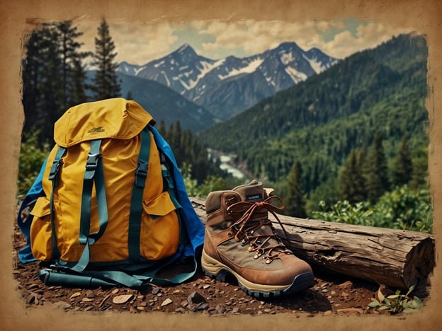 Auf dem Bild ist ein Wander-Rucksack und ein Wanderschuh zu sehen, die im Freien, in einer bergigen Umgebung platziert sind. Die Kulisse besteht aus hohen Bergen, bewaldeten Hängen und einem Fluss im Hintergrund. 

**Tipps für deinen Besuch in der Reserva:**

1. **Vorbereitung:** Achte darauf, dass dein Rucksack gut gepackt ist. Nimm genug Wasser, Snacks und eine Karte der Umgebung mit.

2. **Wanderbekleidung:** Trage bequeme, wetterfeste Kleidung und gute Wanderschuhe, um sicher zu gehen.

3. **Wanderwege:** Informiere dich im Voraus über die Wanderwege und wähle eine Strecke, die deinem Fitnesslevel entspricht.

4. **Natur respektieren:** Halte die Natur sauber, indem du deinen Müll immer wieder mitnimmst.

5. **Sicherheit:** Informiere jemanden über deine Wanderpläne und nimm ein Erste-Hilfe-Set mit.

6. **Tiere:** Halte Abstand zu Wildtieren und füttere sie nicht.

Viel Spaß bei deinem Besuch in der Reserva!