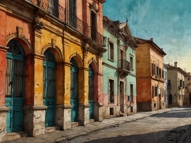 Auf dem Bild sind farbenfrohe, historische Gebäude in einer malerischen Straße zu sehen, die an die charmante Atmosphäre von Casco Viejo erinnert. 

Ein Besuch in Casco Viejo bietet zahlreiche Vorteile. Die einzigartige Architektur und die lebendige Farbpalette der Gebäude laden zum Erkunden ein. Die Straßen sind gespickt mit kleinen Cafés, in denen man die lokale Küche genießen kann. Darüber hinaus gibt es viele kulturelle Sehenswürdigkeiten wie Museen und Kirchen, die die reiche Geschichte der Region widerspiegeln. Der aufregende Mix aus alten und modernen Elementen macht einen Spaziergang durch Casco Viejo zu einem unvergesslichen Erlebnis.