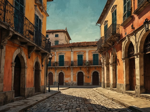 Auf dem Bild ist eine historische Straße zu sehen, die von farbenfrohen Gebäuden mit Balkonen und Holzfenstern gesäumt wird. Die Architektur erinnert an die koloniale Bauweise, die für das UNESCO-Welterbe Casco Viejo typisch ist. Der Straßenbelag aus Steinen und die Atmosphäre vermitteln ein Gefühl von Geschichte und kulturellem Erbe. Der Schutz und Erhalt von Casco Viejo ist von großer Bedeutung, um die einzigartige Architektur und das kulturelle Erbe für zukünftige Generationen zu bewahren.