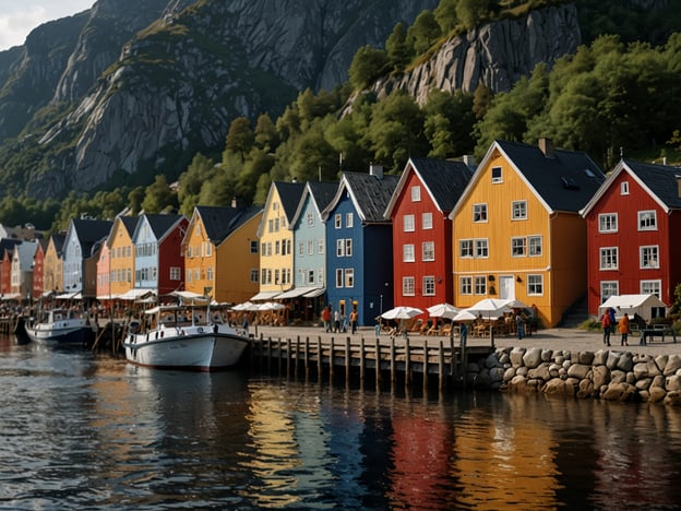 Auf dem Bild sind farbenfrohe Holzhäuser zu sehen, die am Wasser stehen, sowie Boote, die am Kai liegen. Die Landschaft ist malerisch, mit Bergen im Hintergrund und grüner Vegetation.

Wenn du Stavanger besuchst, sind hier einige Tipps:

1. **Altstadt erkunden**: Besuche die historische Altstadt, bekannt als Gamle Stavanger, mit ihren gut erhaltenen Holzhäusern.

2. **Preikestolen**: Mache eine Wanderung zum Preikestolen, einem der berühmtesten Aussichtspunkte Norwegens, der einen spektakulären Blick auf den Lysefjord bietet.

3. **Kulinarische Entdeckungen**: Probier lokale Spezialitäten in den Restaurants, besonders Meeresfrüchte, die in der Region frisch gefangen werden.

4. **Museen und Kultur**: Besuche das Norwegische Öl-Museum, um mehr über die Geschichte der Ölindustrie in Stavanger zu erfahren.

5. **Natur genießen**: Nutze die Gelegenheit, die umliegende Natur bei einem Bootsausflug oder Wanderungen zu erkunden. 

Viel Spaß in Stavanger!