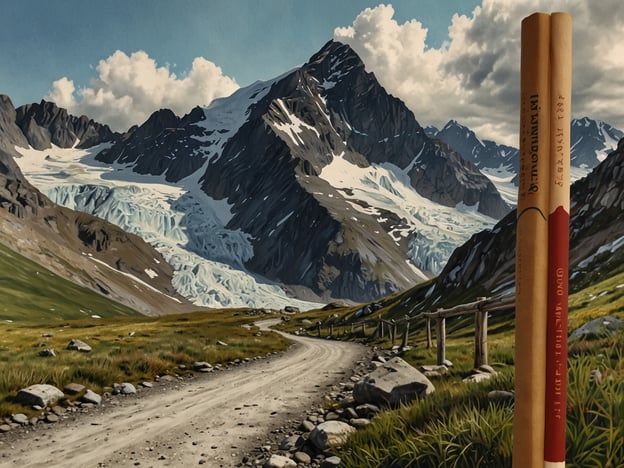 Auf dem Bild ist eine beeindruckende Gebirgslandschaft mit majestätischen Bergen und einem Gletscher zu sehen, der zwischen den Gipfeln verläuft. Der Vordergrund zeigt einen schmalen Wanderweg, der durch eine grüne Wiese führt, umgeben von Felsen und einer Holzschranke.

Bezüglich der Wanderwege zu Galdhøpiggen: Es gibt verschiedene Routen, um den höchsten Berg Norwegens zu erreichen. Die bekanntesten Wege sind der **Juvasshytta-Weg**, der vom Juvasshytta aus beginnt und einen guten Zugang zum Gletscher ermöglicht, sowie der **Glittertind-Weg**, der über den Glitterheim führt und eine wunderschöne Aussicht bietet. Beide Routen sind landschaftlich reizvoll und bieten atemberaubende Ausblicke auf die umliegenden Berge und Gletscher.