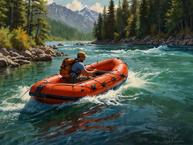 Auf dem Bild ist ein Mann zu sehen, der in einem orangefarbenen Schlauchboot auf einem klaren Fluss paddelt, umgeben von einer malerischen Landschaft mit Bergen und Bäumen.

Die beste Zeit für Aktivitäten wie Kanufahren oder Rafting ist in der Regel im späten Frühling bis zum frühen Herbst, wenn die Temperaturen angenehm sind und die Gewässer nicht zu kalt. Besonders schöne Tage sind oft zwischen Mai und September, da das Wetter stabiler und die Natur in voller Blüte ist. Morgens und spätnachmittags sind ideal, um die Hitze des Tages zu vermeiden und die Ruhe der Natur zu genießen.