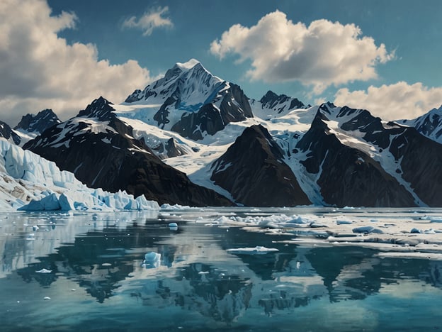 Auf dem Bild ist eine beeindruckende Landschaft zu sehen, die den Øksfjord Gletscher und seine majestätischen Berge darstellt. Diese Region bietet zahlreiche Aktivitäten und Erlebnisse. 

Besucher können Bootstouren unternehmen, um die Gletscherhautnah zu erleben und die eindrucksvollen Eisformationen zu bewundern. Wanderungen in der Umgebung ermöglichen es, atemberaubende Ausblicke auf die schneebedeckten Gipfel zu genießen und die unberührte Natur zu erkunden. Außerdem gibt es Möglichkeiten zum Kajakfahren, um durch die ruhigen Gewässer zu paddeln und die Tierwelt, wie Seevögel und vielleicht auch Robben, zu beobachten.

Im Winter kann man hier Schneeschuhwandern oder Skitouren machen, um die winterliche Stille und die Schönheit der Umgebung zu erleben. Der Øksfjord Gletscher ist also ein Ort voller Abenteuer und natürlicher Pracht.