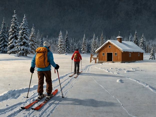 Auf dem Bild sind zwei Personen zu sehen, die auf Skiern durch eine verschneite Landschaft mit grünen Nadelbäumen und einer kleinen, rustikalen Hütte fahren.

Wenn der Schnee ausbleibt, gibt es viele alternative Aktivitäten, die man unternehmen kann, wie zum Beispiel:

1. **Wanderungen in der Natur** – Die Gelegenheit, die Landschaft zu erkunden und die frische Luft zu genießen.
2. **Radfahren** – Mountainbiken oder gemütliches Radeln auf gut ausgebauten Wegen.
3. **Schneeschuhwandern** – Ideal, um die winterliche Natur auch ohne Schnee zu erleben.
4. **Klettern** – In den Bergen oder in einem Kletterpark aktiv werden.
5. **Indoor-Aktivitäten** – Besuch von Museen, Kinos oder Sporteinrichtungen.

Diese Aktivitäten bieten eine tolle Möglichkeit, auch ohne Schneebedeckung aktiv zu sein.