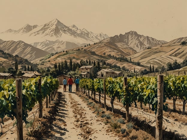 Auf dem Bild sind Weinberge zu sehen, die typisch für die Region Mendoza in Argentinien sind. In Mendoza gibt es viele Aktivitäten, die man genießen kann, darunter:

1. **Weinproben**: Besucher können verschiedene Weingüter besichtigen und exklusive Weine probieren.
2. **Touren durch die Weinberge**: Es werden geführte Touren angeboten, die Einblicke in den Weinbauprozess geben.
3. **Kulinarische Erlebnisse**: Viele Weingüter bieten auch gastronomische Delikatessen, die perfekt zu den Weinen passen.
4. **Wandern**: Die umliegenden Berge und Landschaften laden zu schönen Wanderungen ein.
5. **Radfahren**: Man kann die herrliche Landschaft auf dem Fahrrad erkunden.

Die atemberaubende Aussicht auf die Berge im Hintergrund ergänzt das gesamte Erlebnis in dieser malerischen Region.