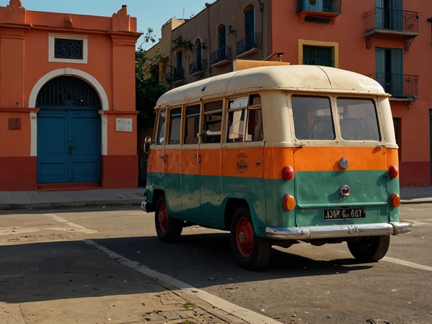 Auf dem Bild ist ein farbenfrohes Fahrzeug zu sehen, das in einem lebhaften urbanen Umfeld steht, wahrscheinlich in La Boca, einem berühmten Viertel in Buenos Aires, Argentinien. Die Gebäude sind in kräftigen Farben gestrichen, was typisch für diese Gegend ist.

### Tipps für deinen Besuch in La Boca:

1. **Caminito Straße besuchen**: Diese lebhafte Straße ist bekannt für ihre bunten Häuser und Straßenkunst. Es ist ein großartiger Ort für Fotos.

2. **Tango-Shows**: La Boca ist ein Zentrum für Tango. Schau dir eine Live-Tango-Performance an oder mache selbst einen kurzen Kurs.

3. **Lokale Küchenspezialitäten probieren**: Kosten Sie die traditionelle argentinische Küche, insbesondere Empanadas und Asado in einem der vielen Restaurants.

4. **Kunst und Handwerk**: In den umliegenden Kunstmärkten kannst du einzigartige Souvenirs und Kunstwerke finden.

5. **Achte auf deine Wertsachen**: Wie in vielen touristischen Gebieten ist es ratsam, auf persönliche Gegenstände zu achten, um Diebstahl zu vermeiden.

Viel Spaß in La Boca!