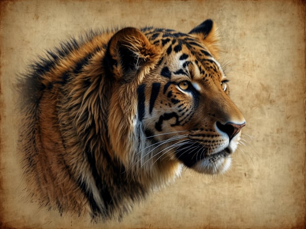 Auf dem Bild ist das majestätische Haupt eines Tigers zu sehen, eines der beeindruckendsten Tiere der Tierwelt. Mit seinem markanten orangefarbenen Fell und den schwarzen Streifen verkörpert der Tiger die Schönheit und Kraft der Natur. Sein wachsamer Blick vermittelt sowohl Anmut als auch Stärke, während er ein Symbol für die wilden und unberührten Lebensräume der Tropen und Subtropen darstellt. Diese Tiere sind nicht nur faszinierend, sondern spielen auch eine wichtige Rolle im Ökosystem, indem sie zur Balance der Natur beitragen.