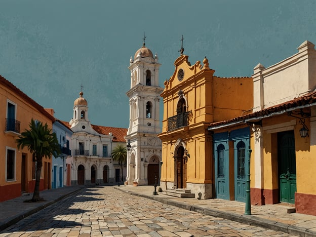 Auf dem Bild sind charakteristische Architektur und Straßenansichten von Sucre zu sehen, einer Stadt in Bolivien, die für ihr koloniales Erbe bekannt ist. Die bunten Häuser mit ihren charmanten Fassaden und erhaltenen historischen Elementen spiegeln den kolonialen Stil wider.

Einzelne Sehenswürdigkeiten könnten die Kathedrale von Sucre und das Haus von La Libertad umfassen, die beide bedeutende kulturelle und historische Stätten in der Stadt darstellen. Sucre ist auch bekannt als Schauplatz wichtiger historischer Ereignisse und bietet Besuchern die Möglichkeit, in die Vergangenheit einzutauchen, während sie durch die malerischen Straßen schlendern.