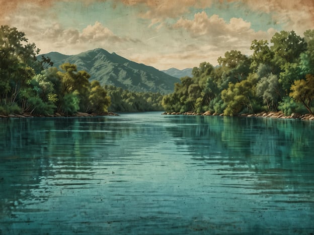 Auf dem Bild ist die Schönheit des Bermejo-Flusses zu sehen. Der Fluss fließt ruhig durch eine malerische Landschaft, umgeben von üppigem Grün und gebirgigen Hintergründen. Das Wasser spiegelt die Umgebung wider und schafft eine friedliche und harmonische Atmosphäre. Die Wolken über dem Himmel verleihen der Szene eine zusätzliche Tiefe, die das natürliche Erlebnis des Ortes unterstreicht.