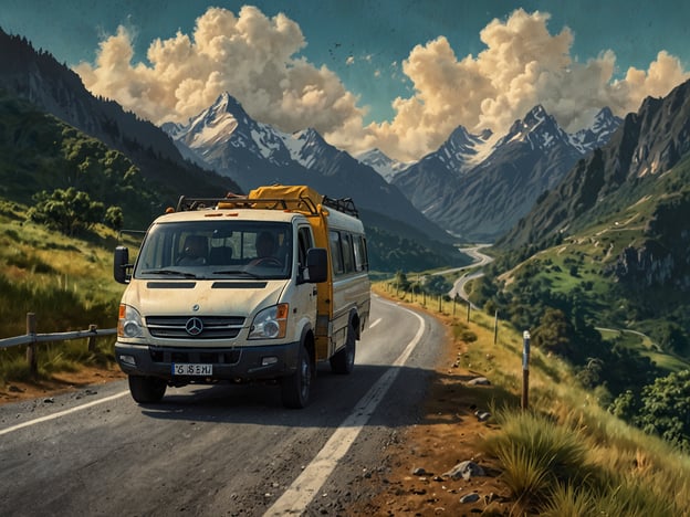 Auf dem Bild ist eine malerische Straße zu sehen, die durch eine atemberaubende, bergige Landschaft führt. Ein gelbes Fahrzeug fährt auf dieser kurvenreichen Strecke, umgeben von grünen Wiesen und schneebedeckten Gipfeln. Diese Szenerie erinnert stark an die Yungas-Straße in Bolivien, die für ihre atemberaubenden Ausblicke und gefährlichen Passagen bekannt ist.

Abenteurer beschreiben die Yungas-Straße oft als eine der aufregendsten und zugleich gruseligsten Routen der Welt. Viele berichten von der Nervenkitzel, den sie beim Fahren auf den engen, kurvenreichen Straßen verspürten. Einige schildern Abenteuer wie das Überqueren von steilen Klippen und das überwinden von plötzlichen Wetteränderungen. 

Einige Reisende betonen die überwältigende Schönheit der Landschaft, die sie während der Fahrt genießen konnten. Sie berichten von spektakulären Ausblicken auf grüne Täler und majestätische Berge, die sich unter ihnen erstrecken. Die Kombination aus Adrenalin und atemberaubender Natur macht die Yungas-Straße zu einem unvergesslichen Erlebnis für Abenteurer aus aller Welt.